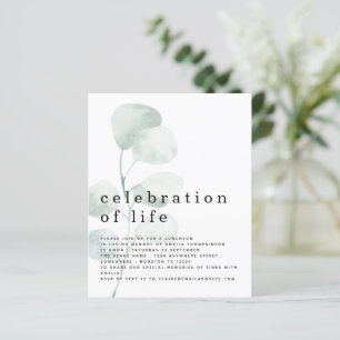 Budget Eucalyptus Firande i Life-inbjudan