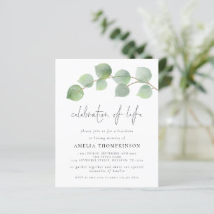 Budget Eucalyptus Firande i Life-inbjudan