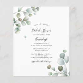 Budget Eucalyptus Foliage Inbjudningskort för möhi