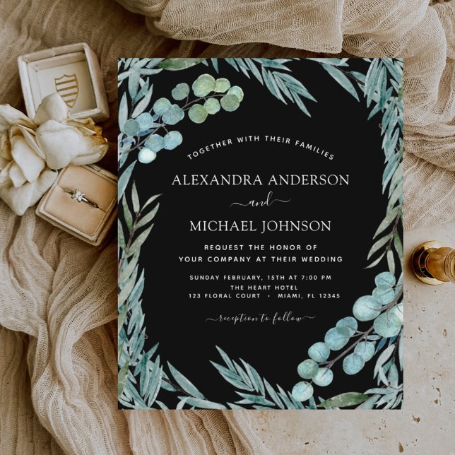 Budget Eucalyptus Greenery Botanical Bröllop (Skapare uppladdad)