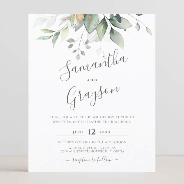 Budget Eucalyptus Greenery Löv Elegant bröllop (Skapare uppladdad)