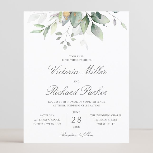 Budget Eucalyptus Greenery Löv Elegant bröllop (Skapare uppladdad)