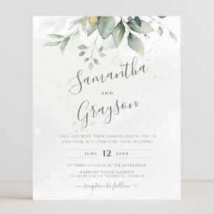 Budget Eucalyptus Greenery Löv Elegant bröllop