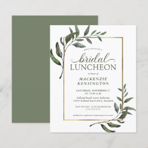 Budget Eucalyptus Greenery Möhippa Luncheon