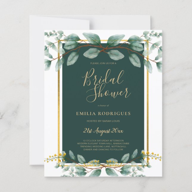 BUDGET Eucalyptus MÖHIPPA Greenery Guld QR C (Framsida)