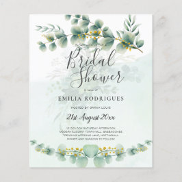 BUDGET Eucalyptus MÖHIPPA Greenery Guld QR C Flygblad
