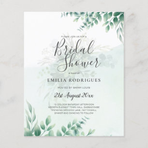 BUDGET Eucalyptus MÖHIPPA Greenery Guld QR C Flygblad
