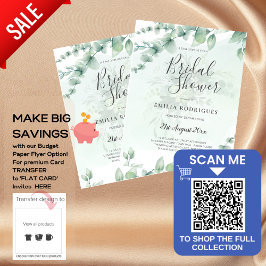 BUDGET Eucalyptus MÖHIPPA Greenery Guld QR C Flygblad