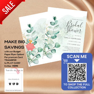 BUDGET Eucalyptus MÖHIPPA Greenery Guld QR C Flygblad