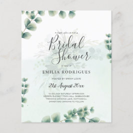 BUDGET Eucalyptus MÖHIPPA Greenery Guld QR C Flygblad