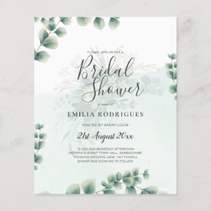 BUDGET Eucalyptus MÖHIPPA Greenery Guld QR C Flygblad