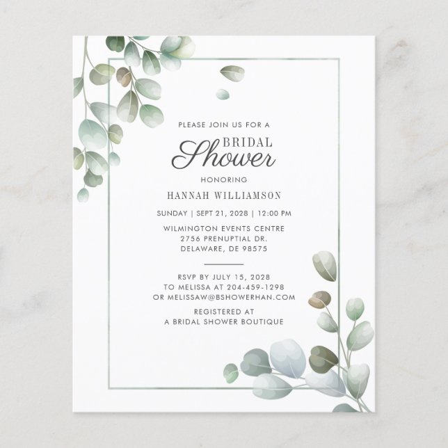 Budget Eucalyptus Möhippa Greenery Rustic (Framsida)