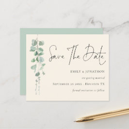 Budget Eucalyptus QR Code Sage Ivory Spara datum