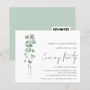 Budget Eucalyptus QR kvällsinbjudan till Party-brö