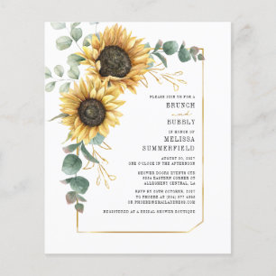 Budget Eucalyptus Solros Blommigt Brunch Bubly