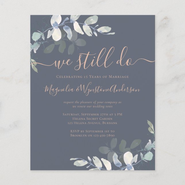 Budget Eucalyptus Vow Renewal Call (Framsida)