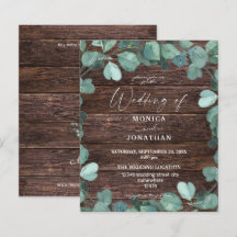 Budget Eucalyptus & Wood Greenery Bröllop