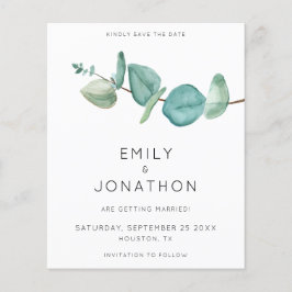 Budget Eukalyptus Gren Blå Spara Datum