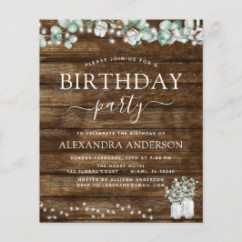 Budget Eukalyptus Rustika Belysning för Bröllopsdu