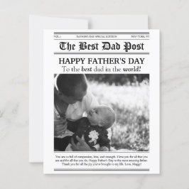 Budget Faderns Dag i tidningsstil