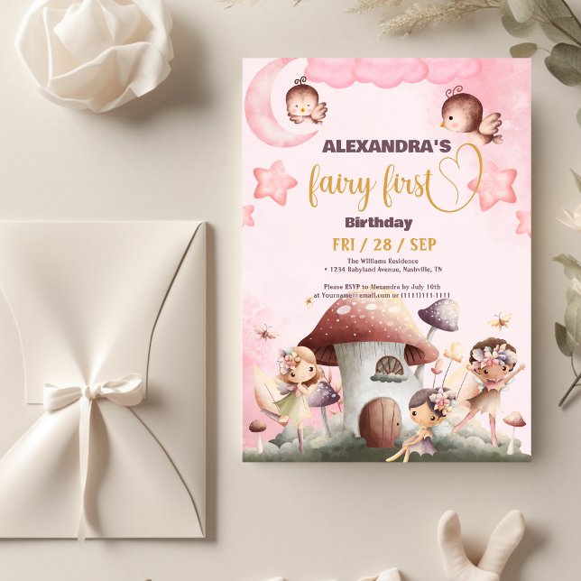 Budget Fairy First Girl's 1st Birthday Reklamblad (Skapare uppladdad)