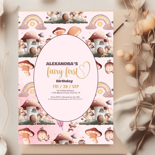 Budget Fairy First Girl's 1st Birthday Reklamblad (Skapare uppladdad)