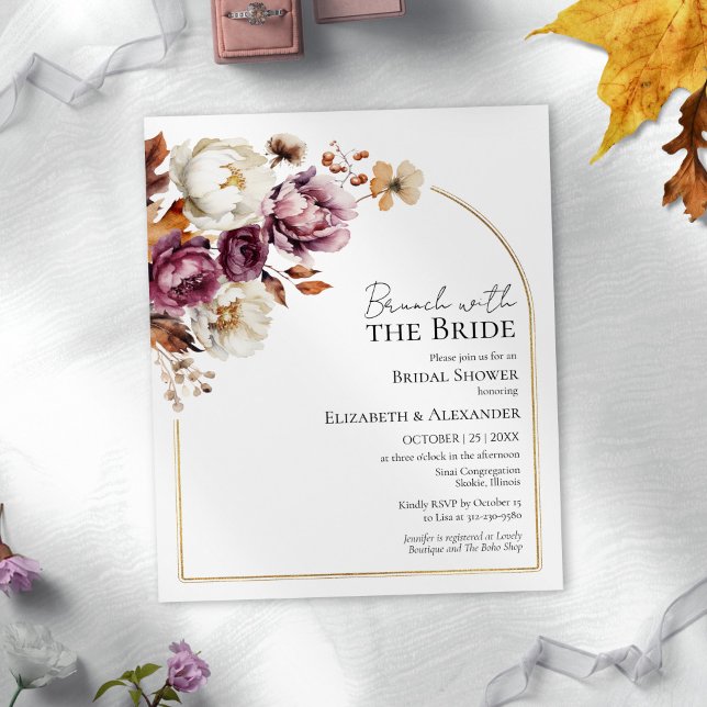 Budget Fall Brunch med Bride-inbjudningar (Skapare uppladdad)