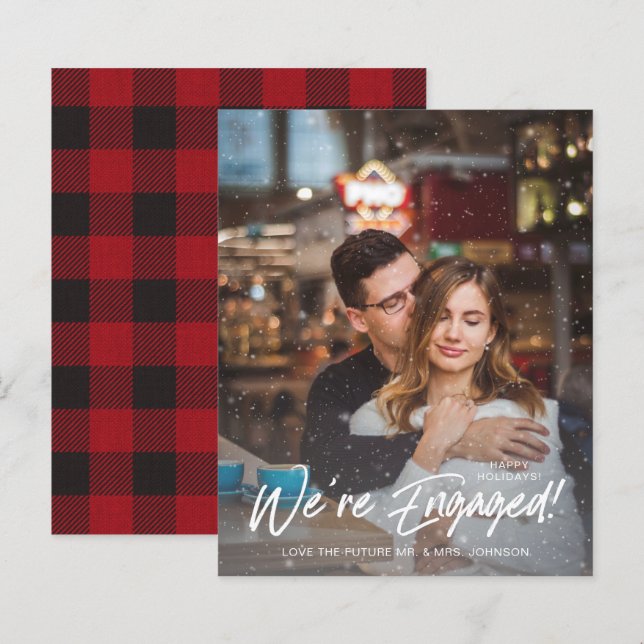 Budget Faux Snö Vi är engagerade mot Photo Buffalo (Fram/baksida)