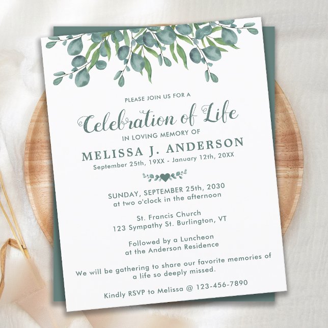 Budget Firande of Life Eucalyptus Greenery Inv. (Skapare uppladdad)