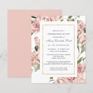 Budget Firande of Life Rosa Blommigt Call