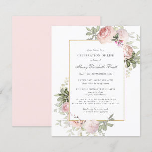 Budget Firande of Life Rosa Blommigt Call