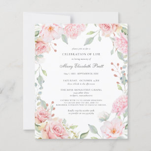 Budget Firande of Life Rosa Blommigt Call