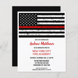 Budget Firefighter Fire Academy Studenten Inbjudan