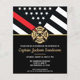 Budget Firefighter Pension Fireman-inbjudan