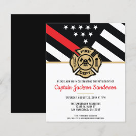 Budget Firefighter Pension Red Line-inbjudan