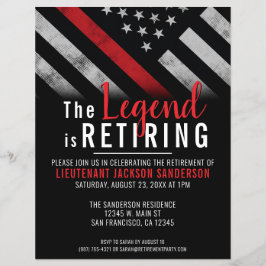 Budget Firefighter Pension Thin Red Line Party Flygblad