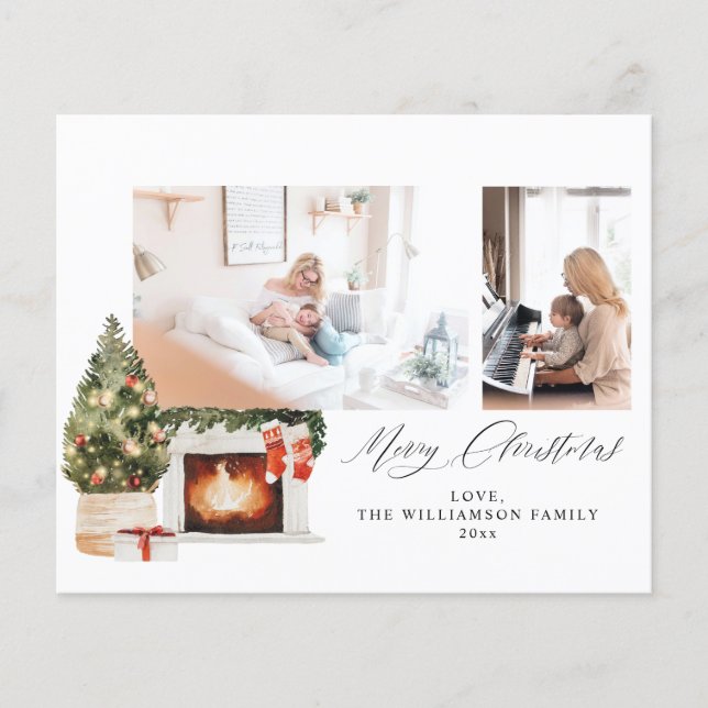 Budget Fireplace Stockings & Julgran Photo Flygblad (Framsidan)