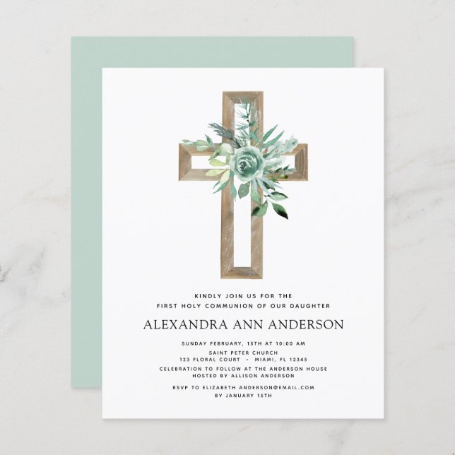 Budget First Heliga Communion Greenery Eucalyptus (Fram/baksida)