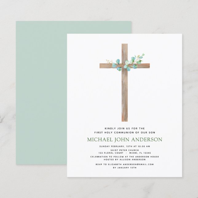 Budget First Heliga Communion Greenery Eucalyptus (Fram/baksida)
