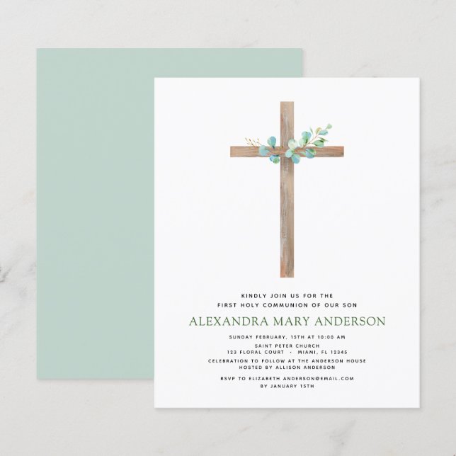 Budget First Heliga Communion Greenery Eucalyptus (Fram/baksida)
