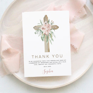 Budget First Heliga Communion Tack Dusty Rosa Flygblad