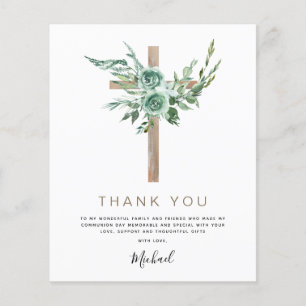 Budget First Heliga Communion Tack Greenery Flygblad