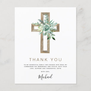 Budget First Heliga Communion Tack Greenery Flygblad