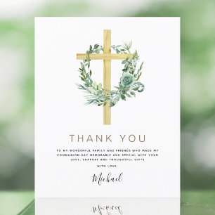 Budget First Heliga Communion Tack Greenery Flygblad