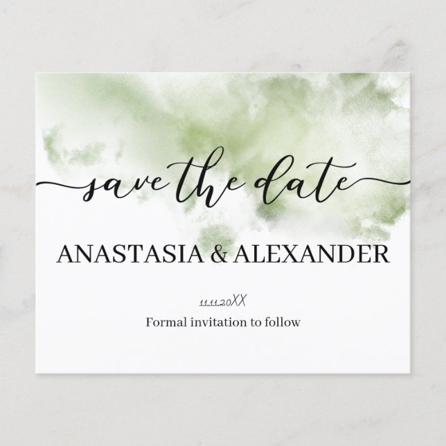 BUDGET/FLIST. Spara datumet. Flygblad (Framsidan)