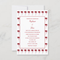 Budget Floral Rose Patterns Terracotta Wedding