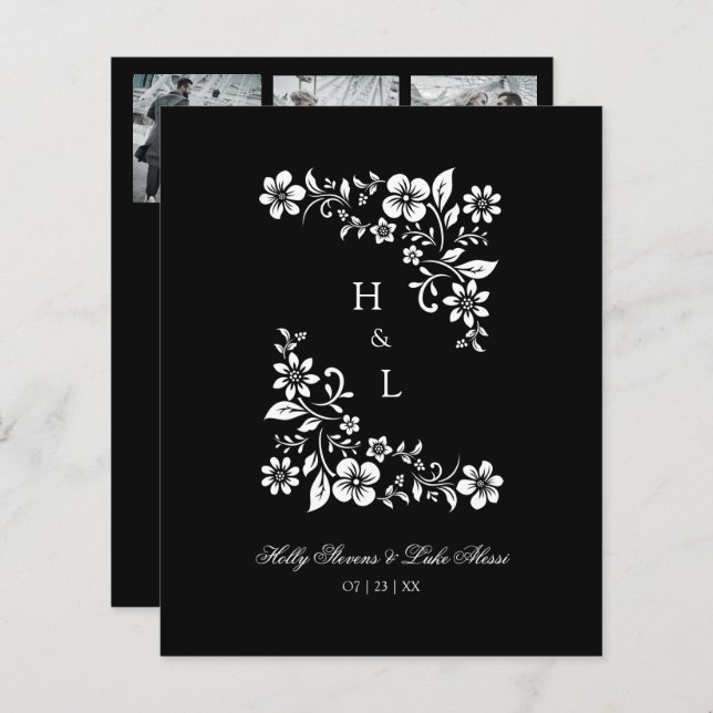 Budget Flourish White Lace Ornament 3 Photos (Fram/baksida)