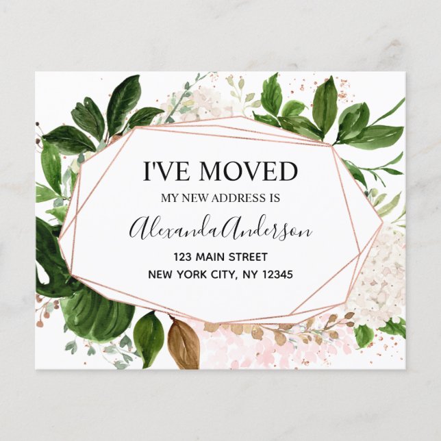 Budget Flytta Notification Eucalyptus Greenery  Flygblad (Framsidan)