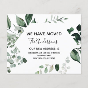 Budget Flytta Notification Eucalyptus Greenery Flygblad