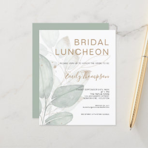 Budget Foliage Luncheon Inbjudningskort för möhipp